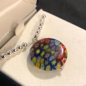 Hand blown glass necklace